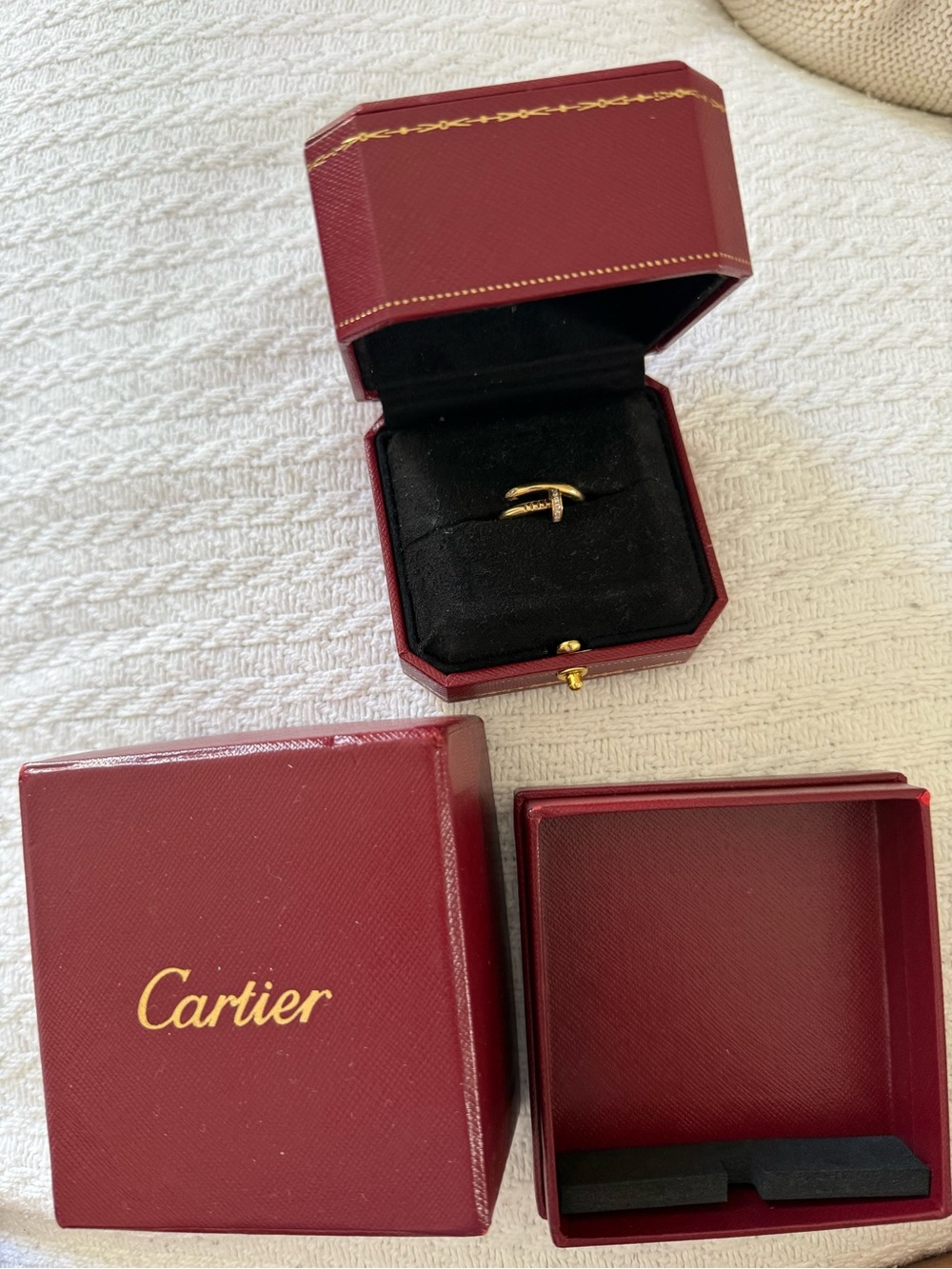18K Yellow Gold Diamond Juste Un Clou Ring 54 / 7